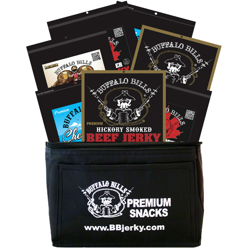 Buffalo Bills 7-Piece Premium Jerky Sampler 6-Pack Gift Cooler