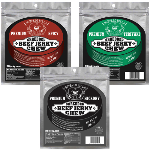 Buffalo Bills Beef Jerky Chew 1oz Packs - Single Packs