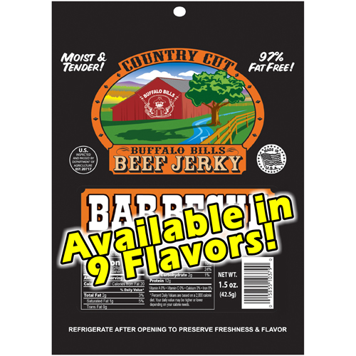 Buffalo Bills Country Cut Beef Jerky Packs - 1.5oz