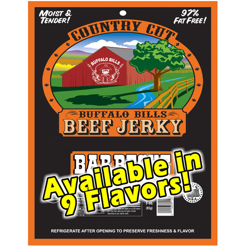 Buffalo Bills Country Cut Beef Jerky Packs - 2.6oz