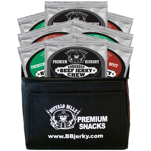 Buffalo Bills 24-Piece BEEF JERKY CHEW 6-Pack Gift Coolers