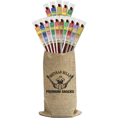 Buffalo Bills 15-Piece OLE SMOKIES Beef Stick Burlap Wine Bags