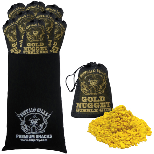 Buffalo Bills 15-Piece GOLD NUGGET BUBBLE GUM Wine Gift Bags