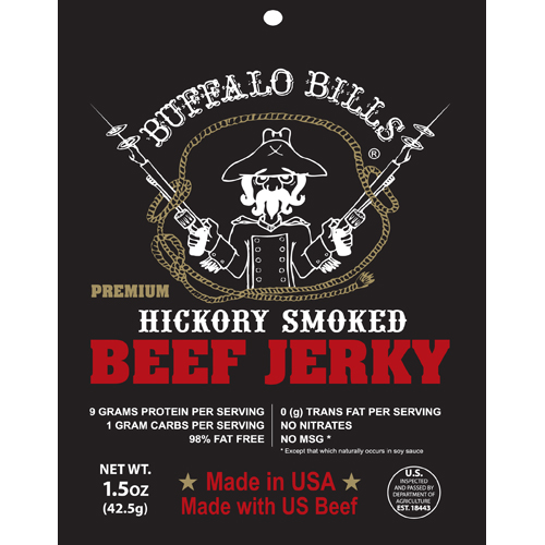 Buffalo Bills Premium Hickory Beef Jerky Packs - 1.5oz