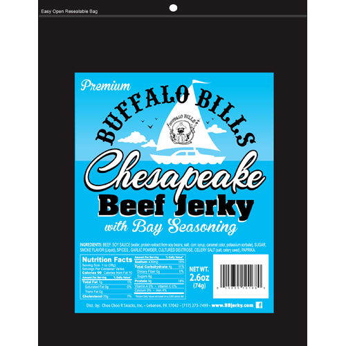 Buffalo Bills Premium Chesapeake Beef Jerky Packs - 2.6oz