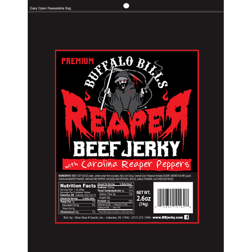 Buffalo Bills Premium Reaper Beef Jerky Packs - 2.6oz