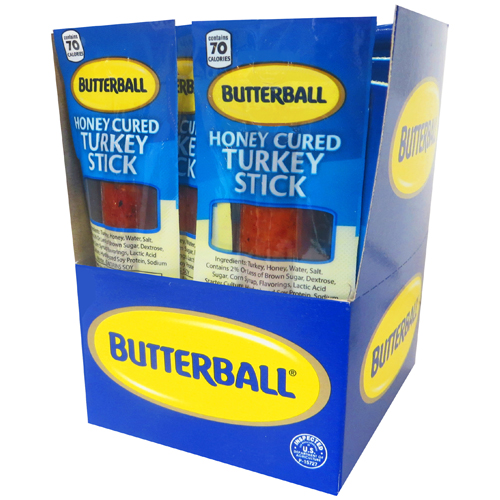 Butterball Honey Cured 1oz Turkey Sticks - 20-Ct Box
