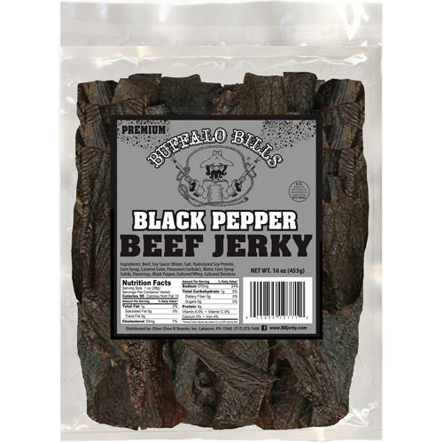 Buffalo Bills Premium Black Pepper Beef Jerky Pieces - 16oz