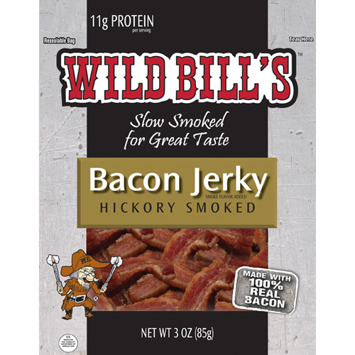 Wild Bill's Hickory Smoked Bacon Jerky Packs - 3oz