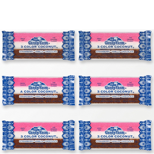 Coconut Slice Candy Bars - 6-Ct Bags