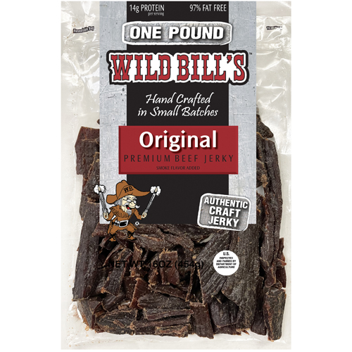 Wild Bill's Original Hickory Smoked Beef Jerky Pieces - 16oz