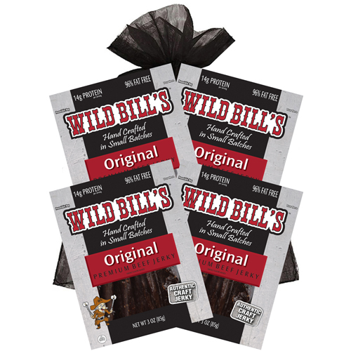 Wild Bill’s 4-Piece Original Beef Jerky Gift Bags