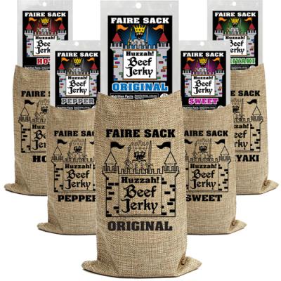 Buffalo Bills Faire Sack Huzzah! Beef Jerky – (1) 5oz Pack w/ Burlap
