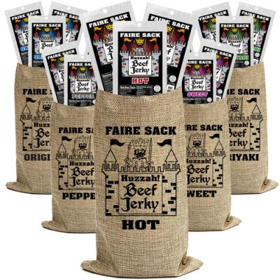 Buffalo Bills Faire Sack Huzzah! Beef Jerky – (3) 5oz Packs w/ Burlap