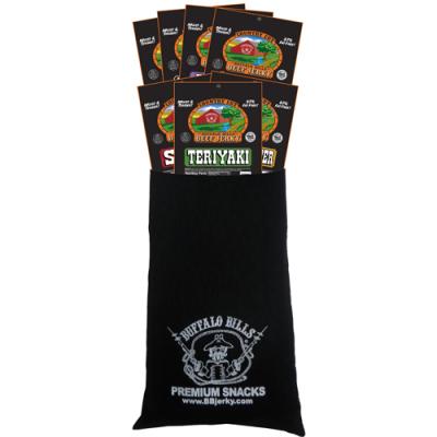 Buffalo Bills 7-Piece COUNTRY CUT BEEF JERKY SAMPLER Wine Gift Bags