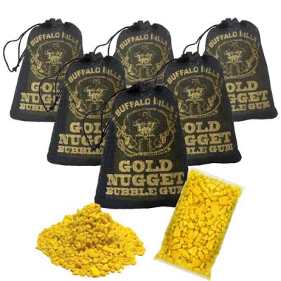 Buffalo Bills Gold Nugget Bubble Gum - 6 Ct Bags