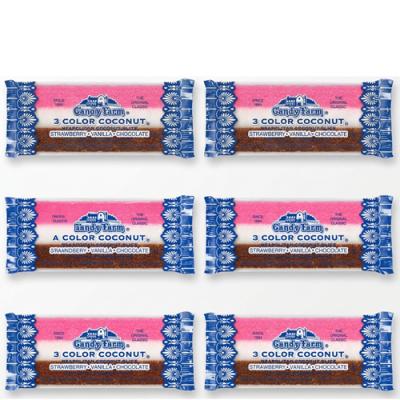 Coconut Slice Candy Bars - 6-Ct Bags