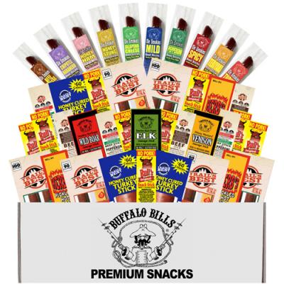 Buffalo Bills 40-Piece BEEF STICK Breakroom Boxes