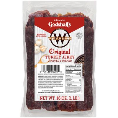 Weaver's Turkey Jerky - 16oz Bags