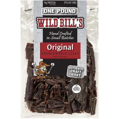 Wild Bill's Original Hickory Smoked Beef Jerky Pieces - 16oz