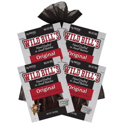 Wild Bill’s 4-Piece Original Beef Jerky Gift Bags