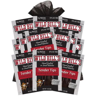 Wild Bill’s 12-Piece Original Tender Tips Beef Jerky Gift Bags