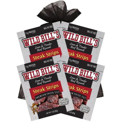 Wild Bill’s 4-Piece Steak Strips Gift Bags