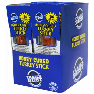 Trail’s Best 1oz Honey Cured Turkey Sticks - 20-ct Box