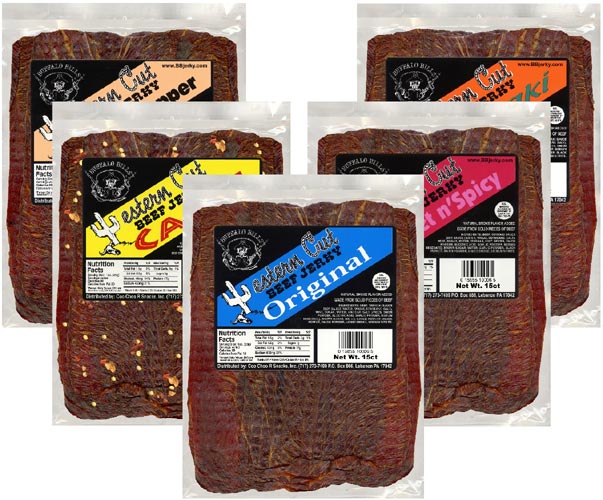 Buffalo Bills Western Cut Beef Jerky Slabs - 15-ct Bags